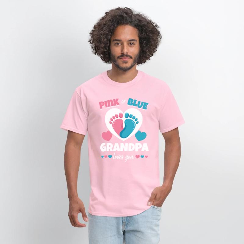 Pink Or Blue Grandpa Loves You Pregnancy Baby