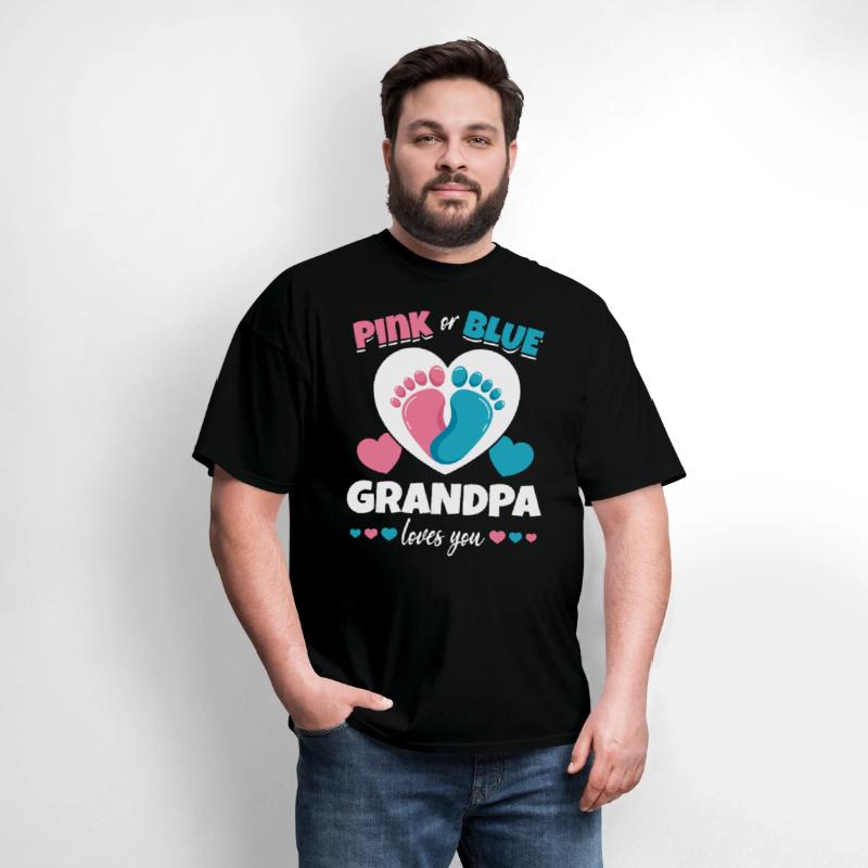 Pink Or Blue Grandpa Loves You Pregnancy Baby