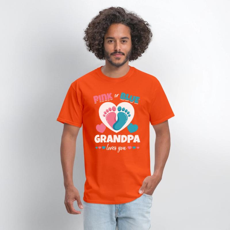 Pink Or Blue Grandpa Loves You Pregnancy Baby