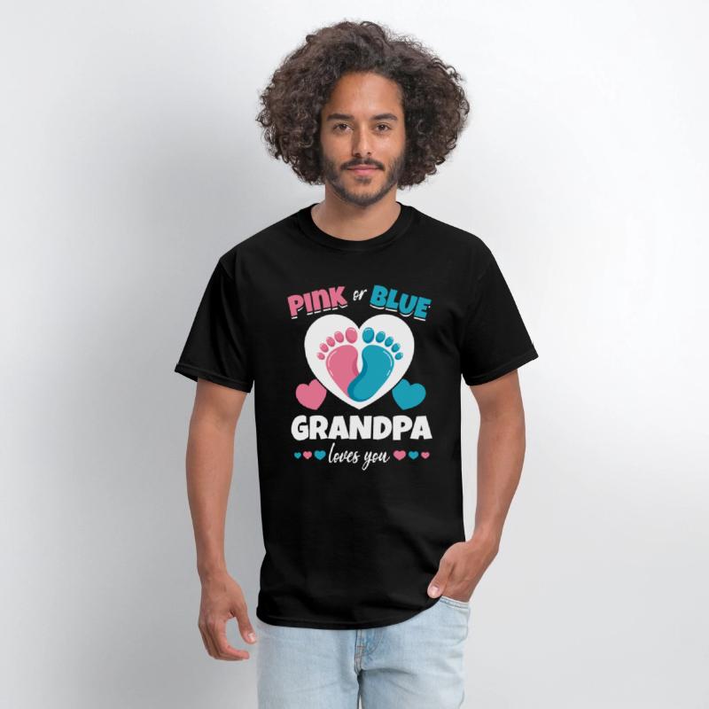 Pink Or Blue Grandpa Loves You Pregnancy Baby