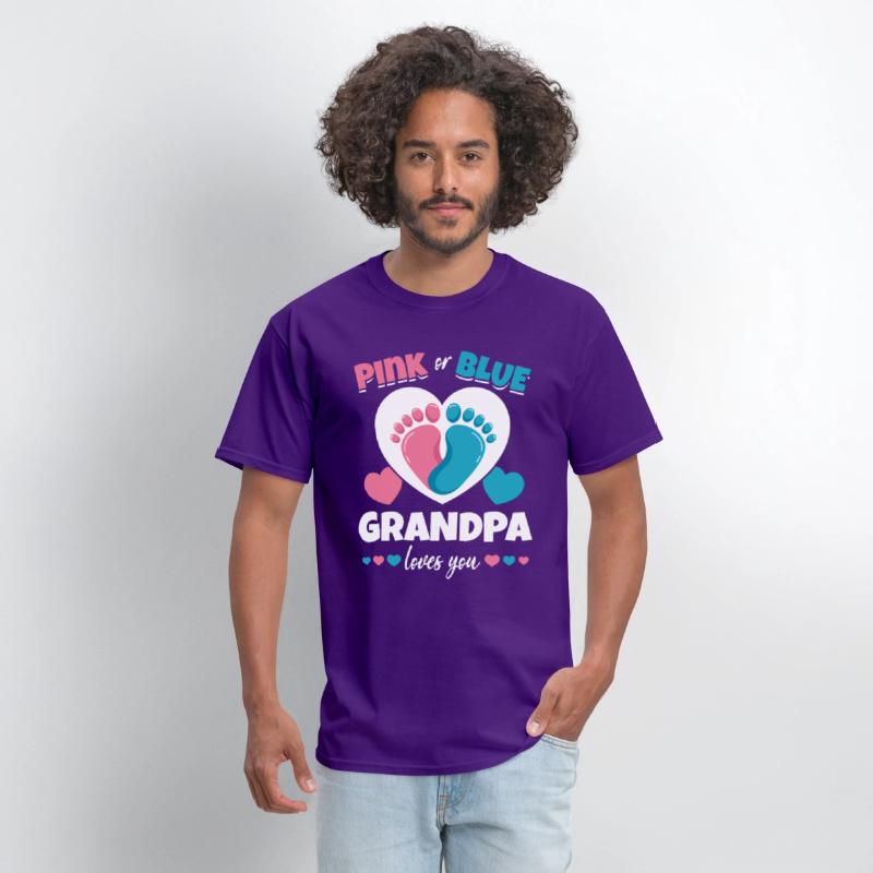 Pink Or Blue Grandpa Loves You Pregnancy Baby