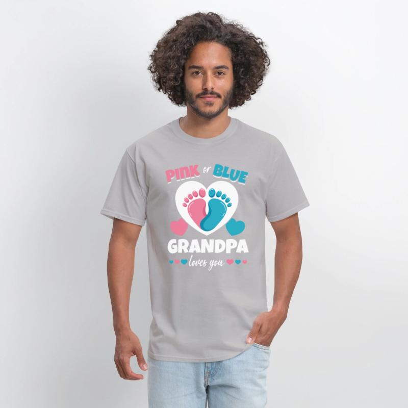 Pink Or Blue Grandpa Loves You Pregnancy Baby