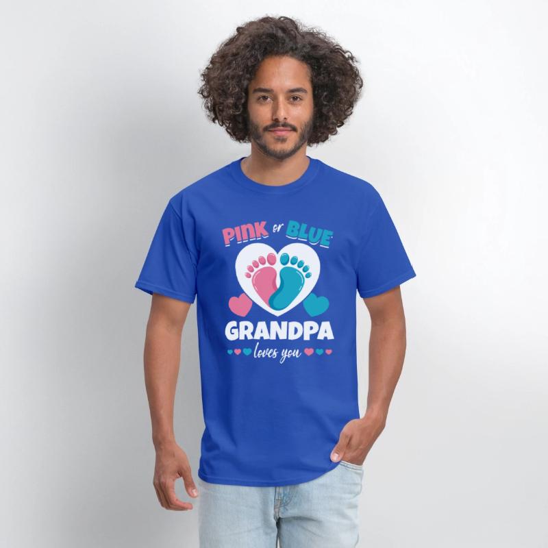 Pink Or Blue Grandpa Loves You Pregnancy Baby