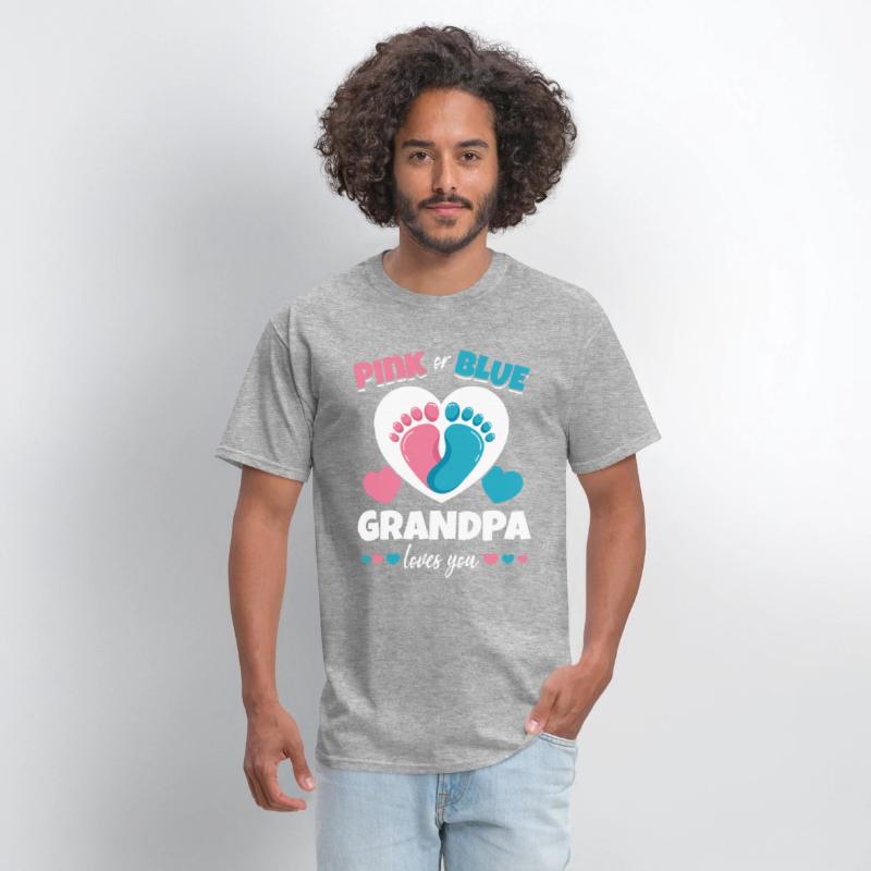Pink Or Blue Grandpa Loves You Pregnancy Baby
