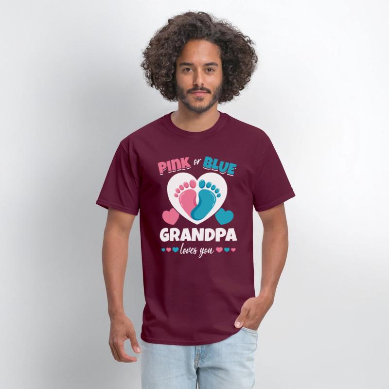 Pink Or Blue Grandpa Loves You Pregnancy Baby