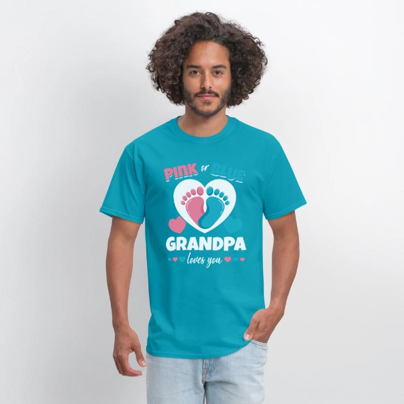 Pink Or Blue Grandpa Loves You Pregnancy Baby