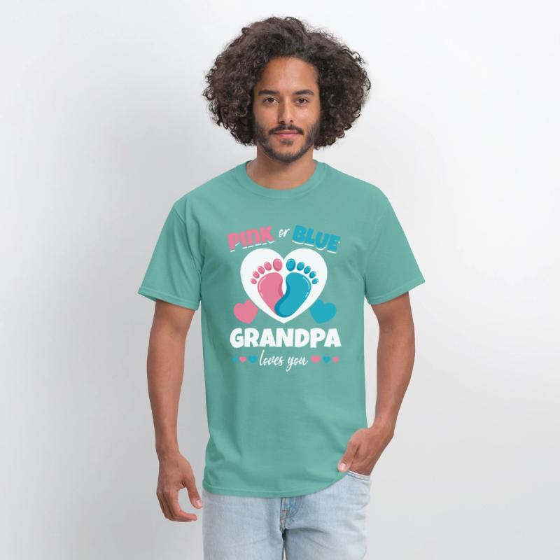 Pink Or Blue Grandpa Loves You Pregnancy Baby