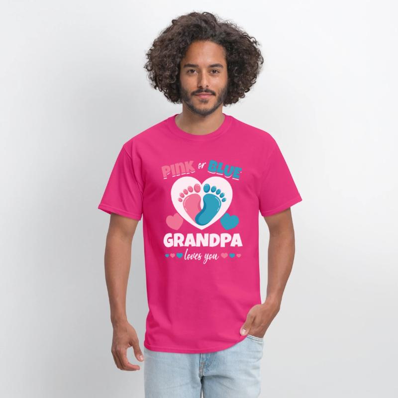 Pink Or Blue Grandpa Loves You Pregnancy Baby