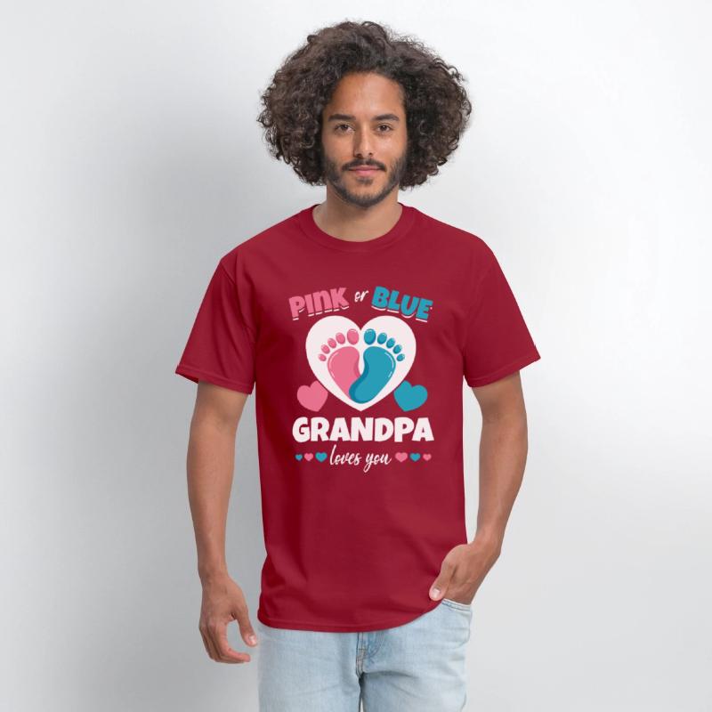 Pink Or Blue Grandpa Loves You Pregnancy Baby