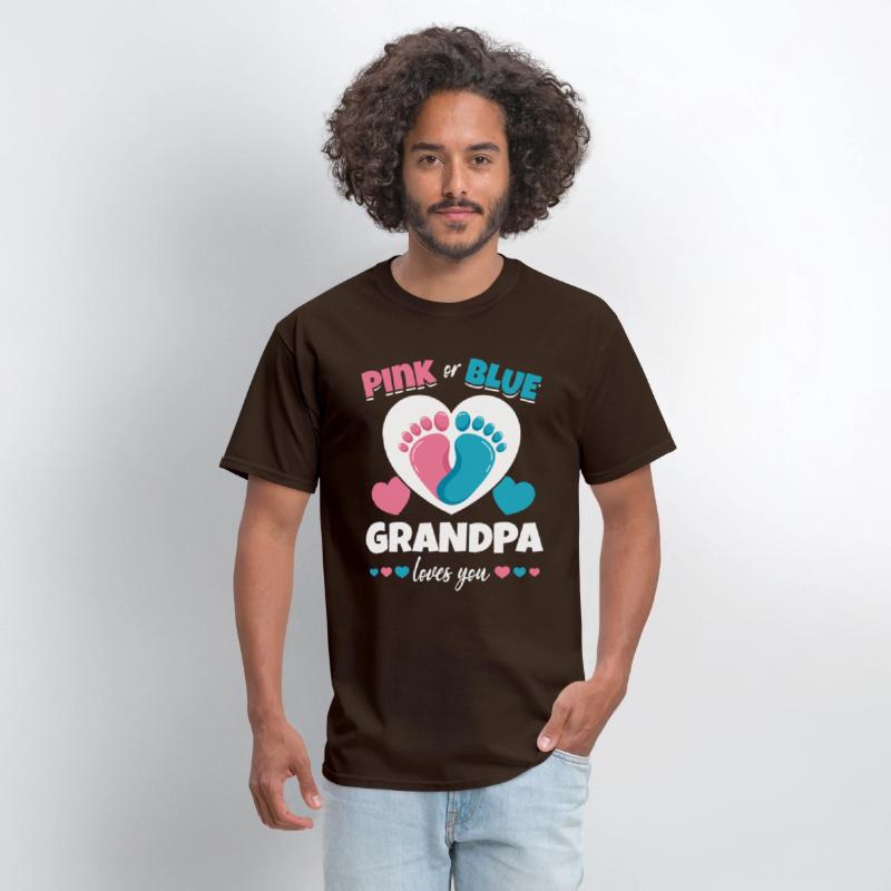 Pink Or Blue Grandpa Loves You Pregnancy Baby