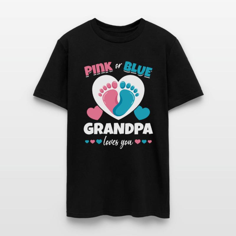Pink Or Blue Grandpa Loves You Pregnancy Baby