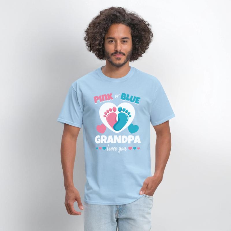 Pink Or Blue Grandpa Loves You Pregnancy Baby