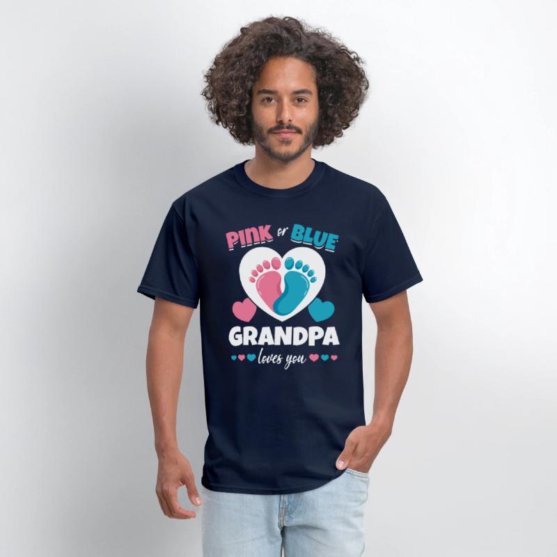 Pink Or Blue Grandpa Loves You Pregnancy Baby