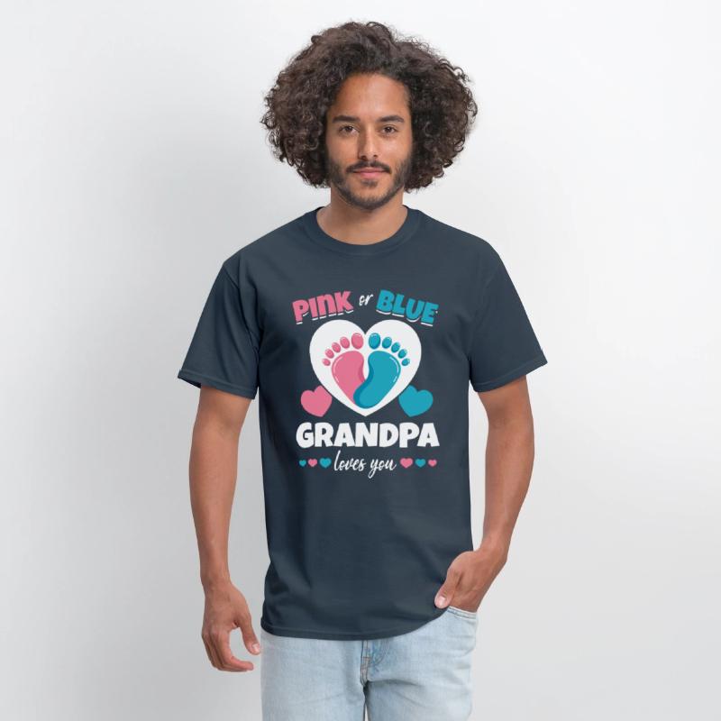 Pink Or Blue Grandpa Loves You Pregnancy Baby