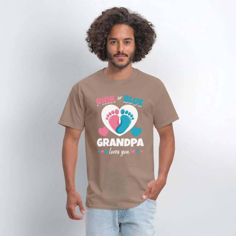 Pink Or Blue Grandpa Loves You Pregnancy Baby