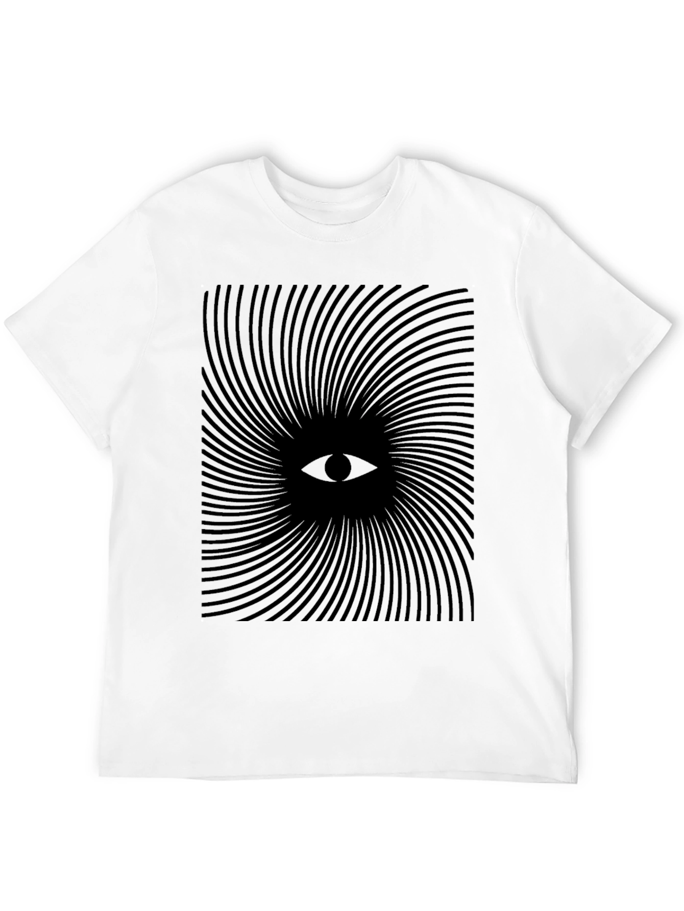 Hypnotic Eye Spiral Black T-Shirt