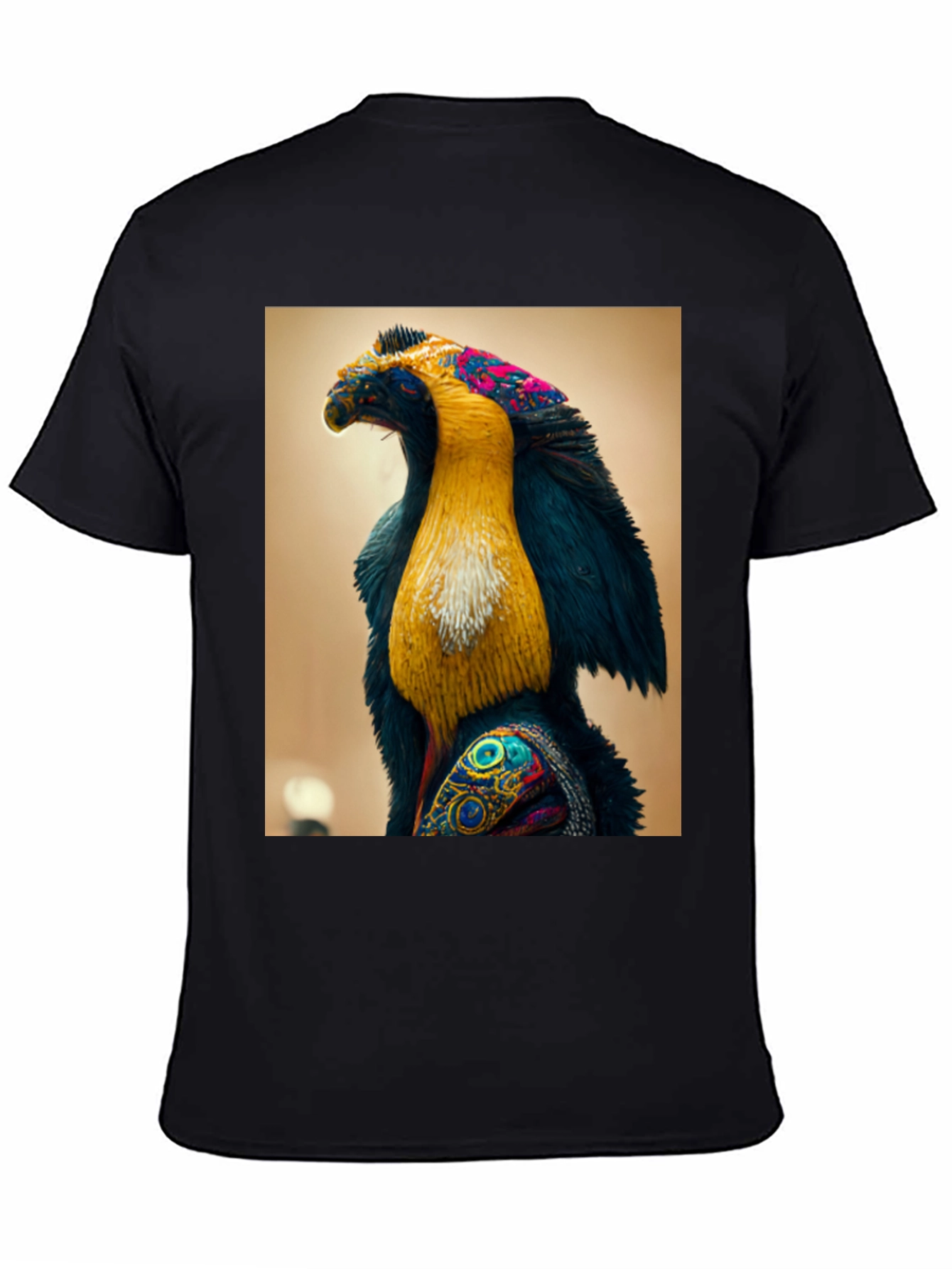 Abstract Bird Graphic Tee - Unique Design