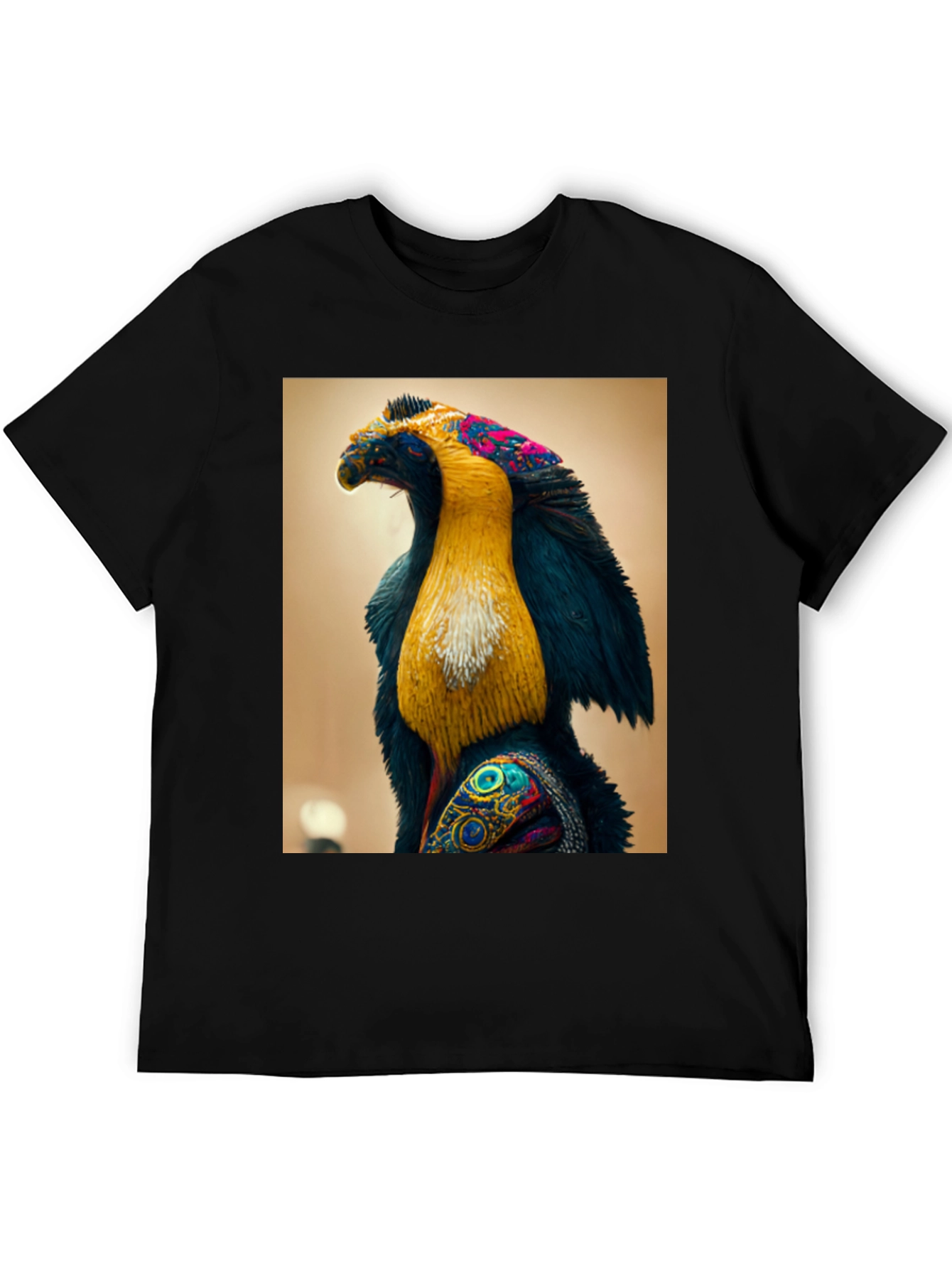 Abstract Bird Graphic Tee - Unique Design