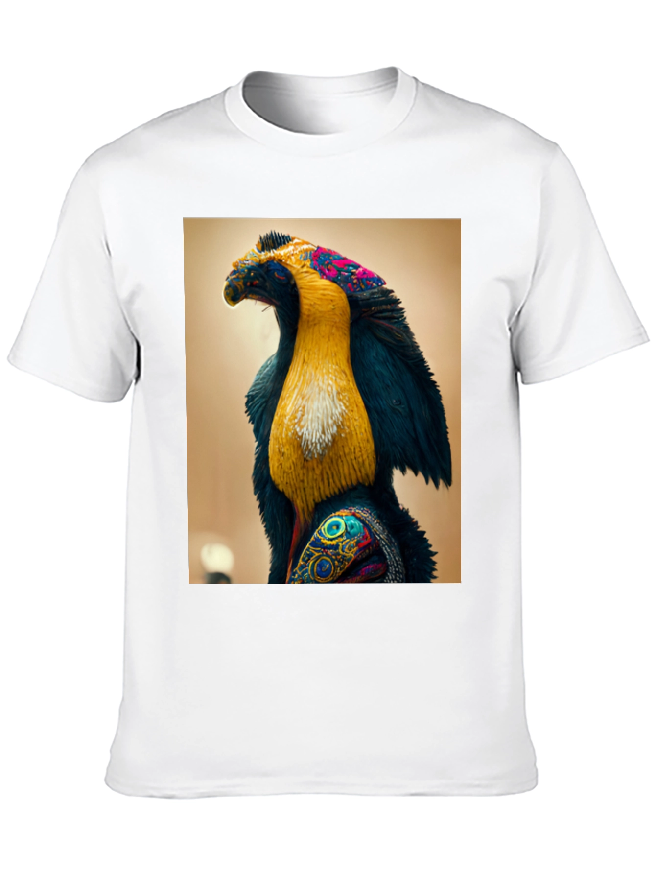 Abstract Bird Graphic Tee - Unique Design