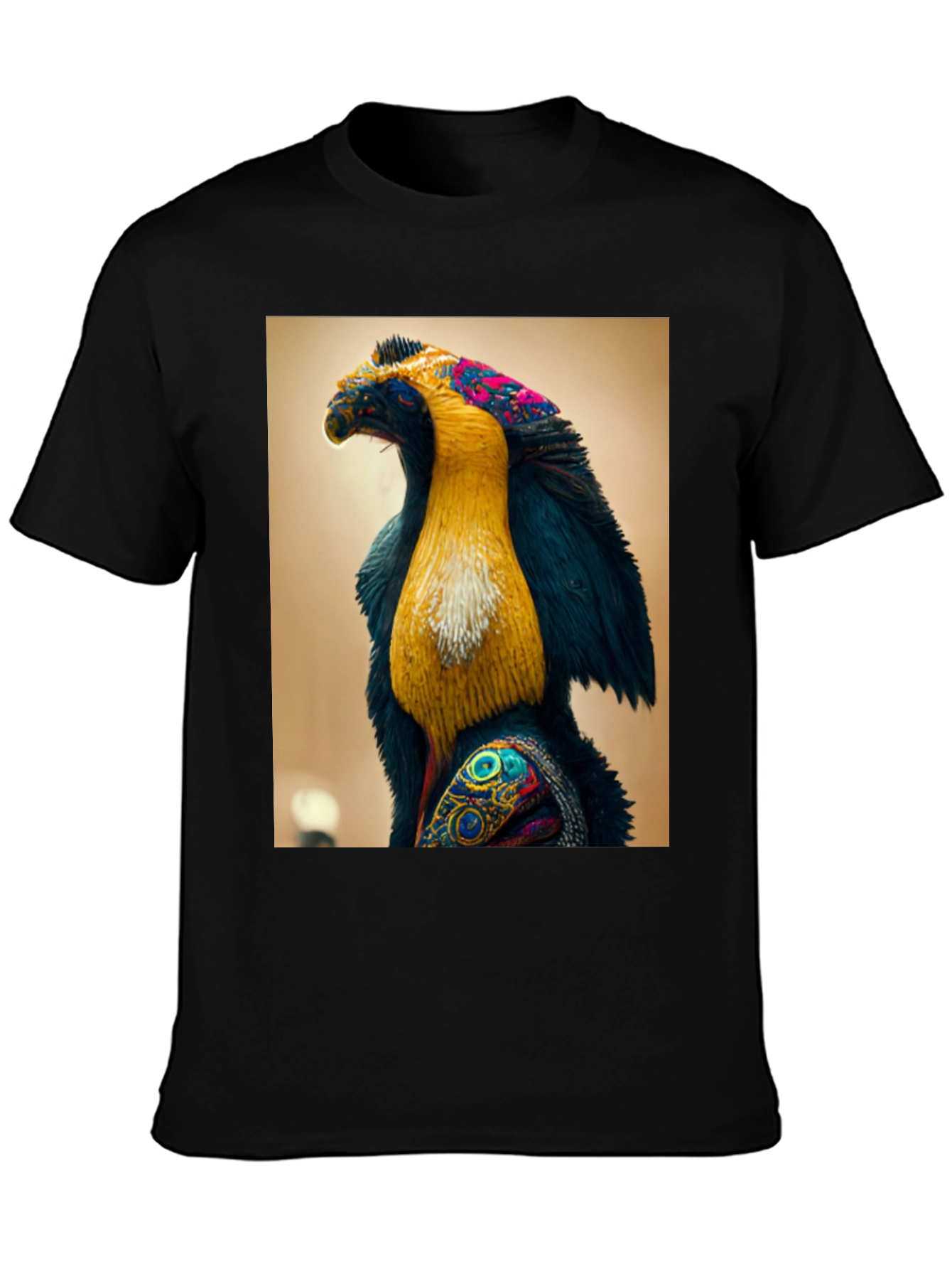 Abstract Bird Graphic Tee - Unique Design