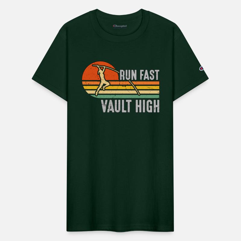 Pole Vault Run Fast Vault High Athletics Jump Pole