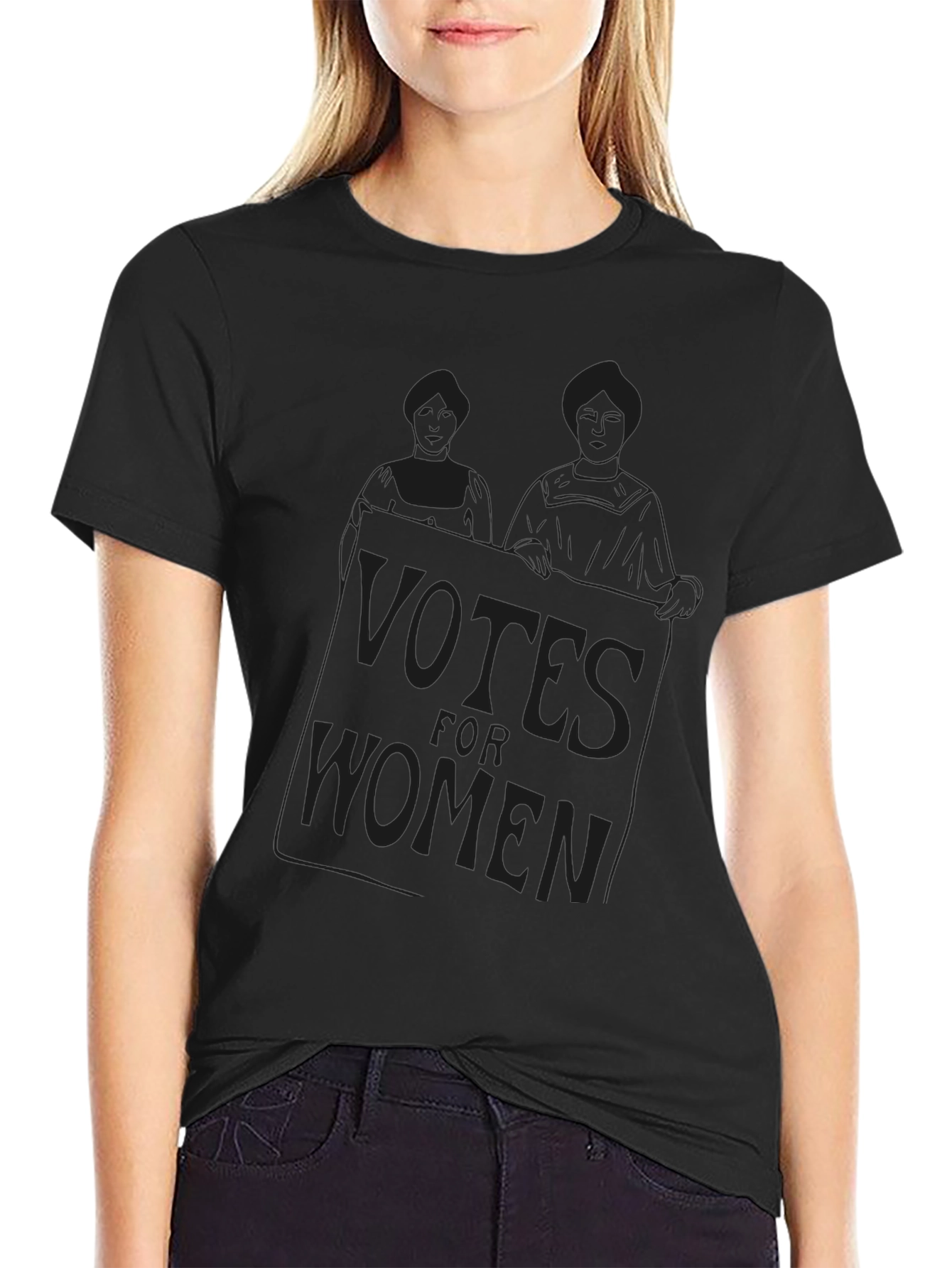 Votes for Women Black Graphic Tee
