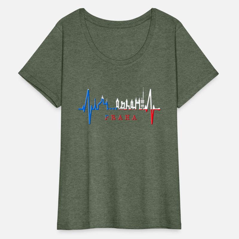 Prague Skyline Heartbeat Czech Republic Love Praha