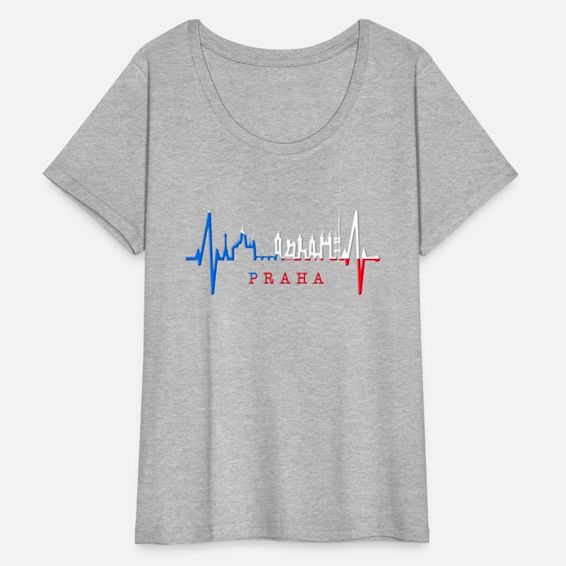 Prague Skyline Heartbeat Czech Republic Love Praha