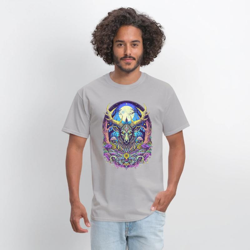Psychedelic Forest Deer – Mystic Spirit Animal Art