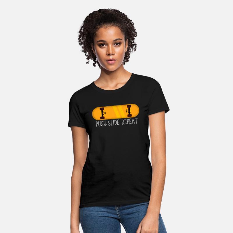 Push Slide Repeat Skateboard Skateboarder Skating