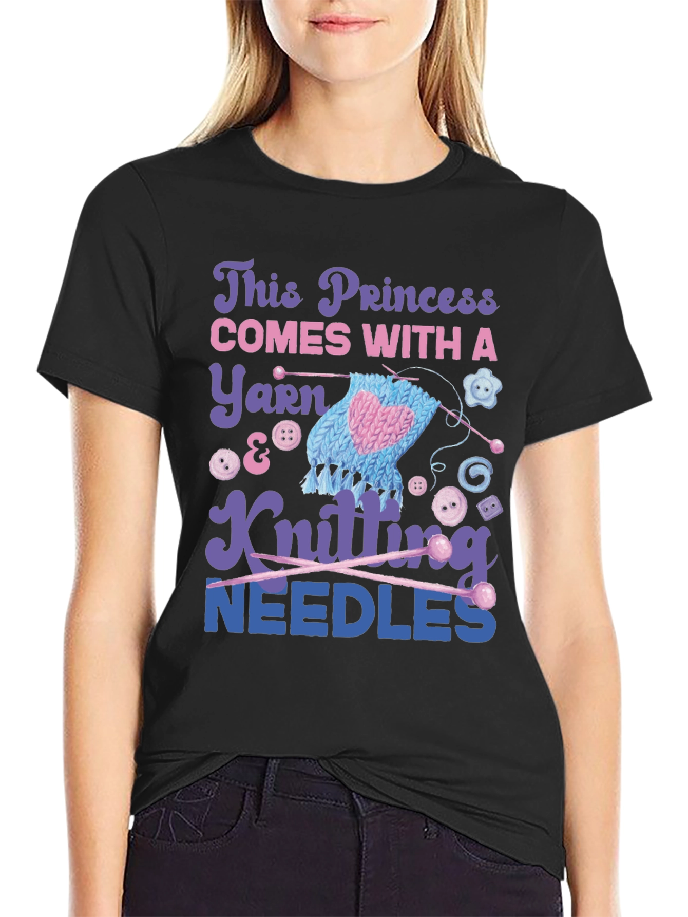 Knitting Princess Graphic Tee