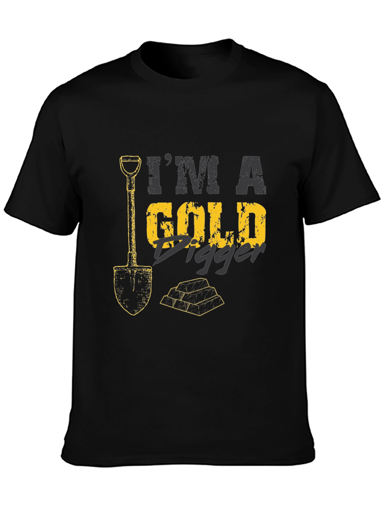 Im A Gold Digger Black T-Shirt