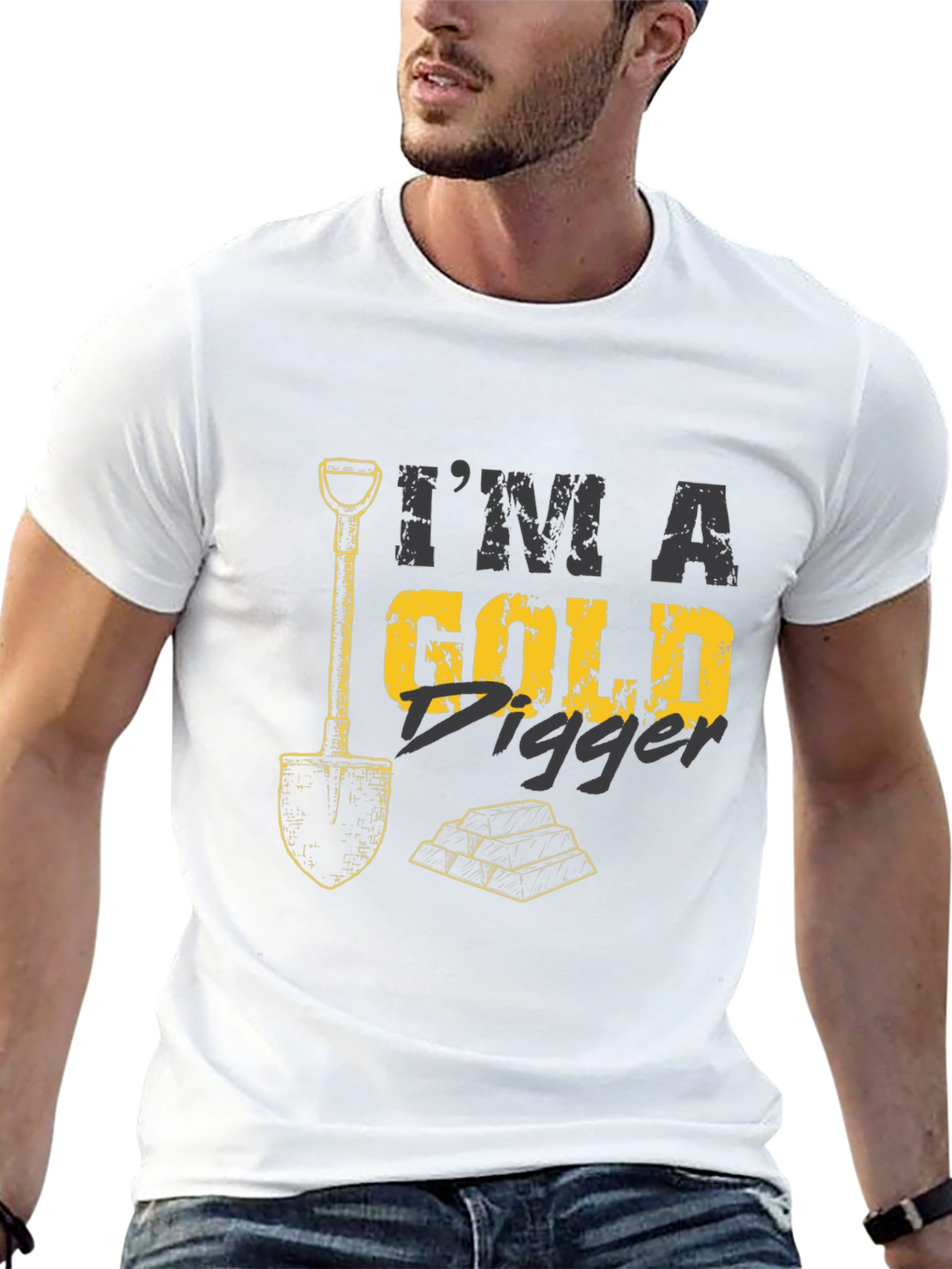 Im A Gold Digger Black T-Shirt