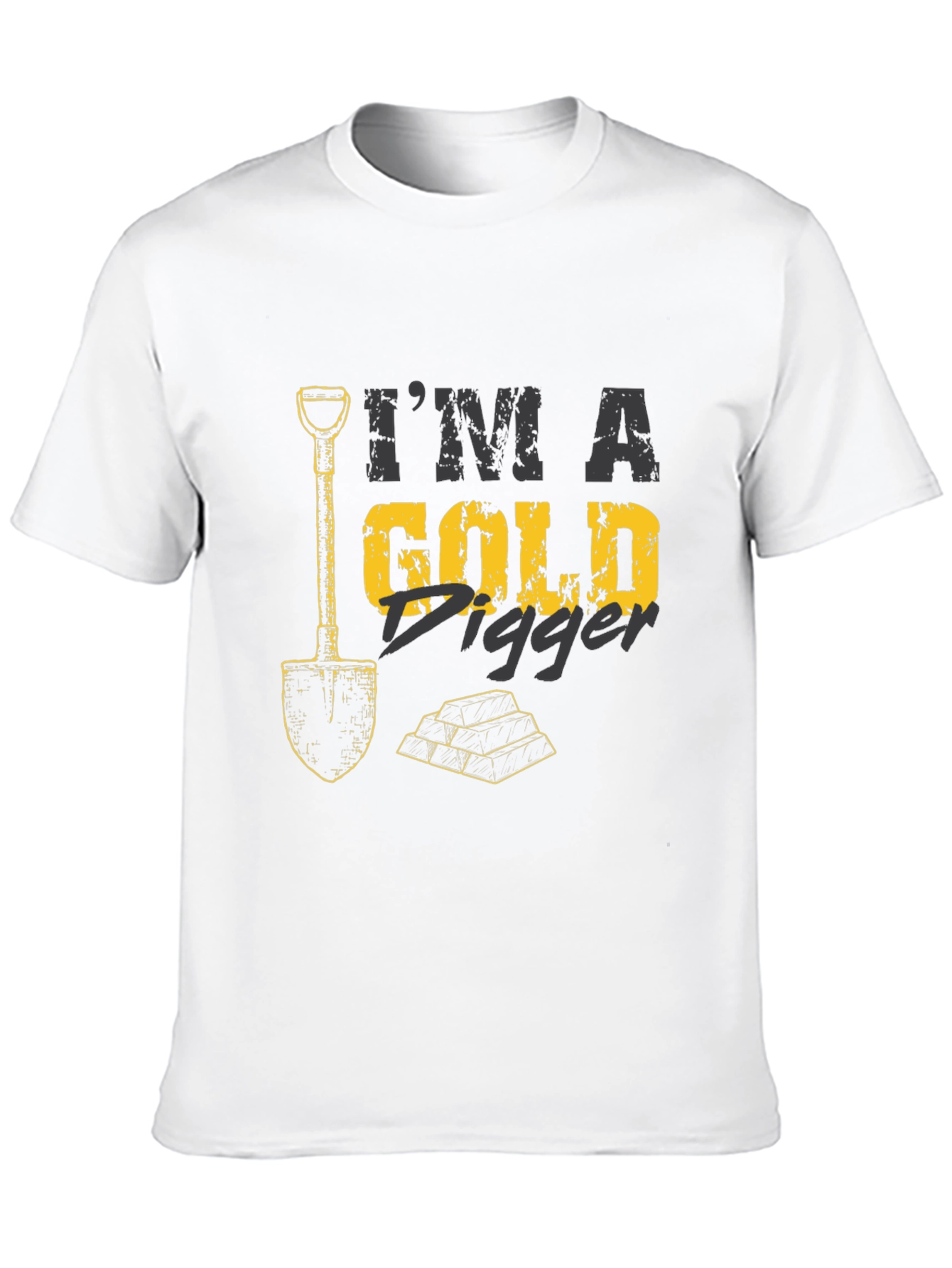 Im A Gold Digger Black T-Shirt