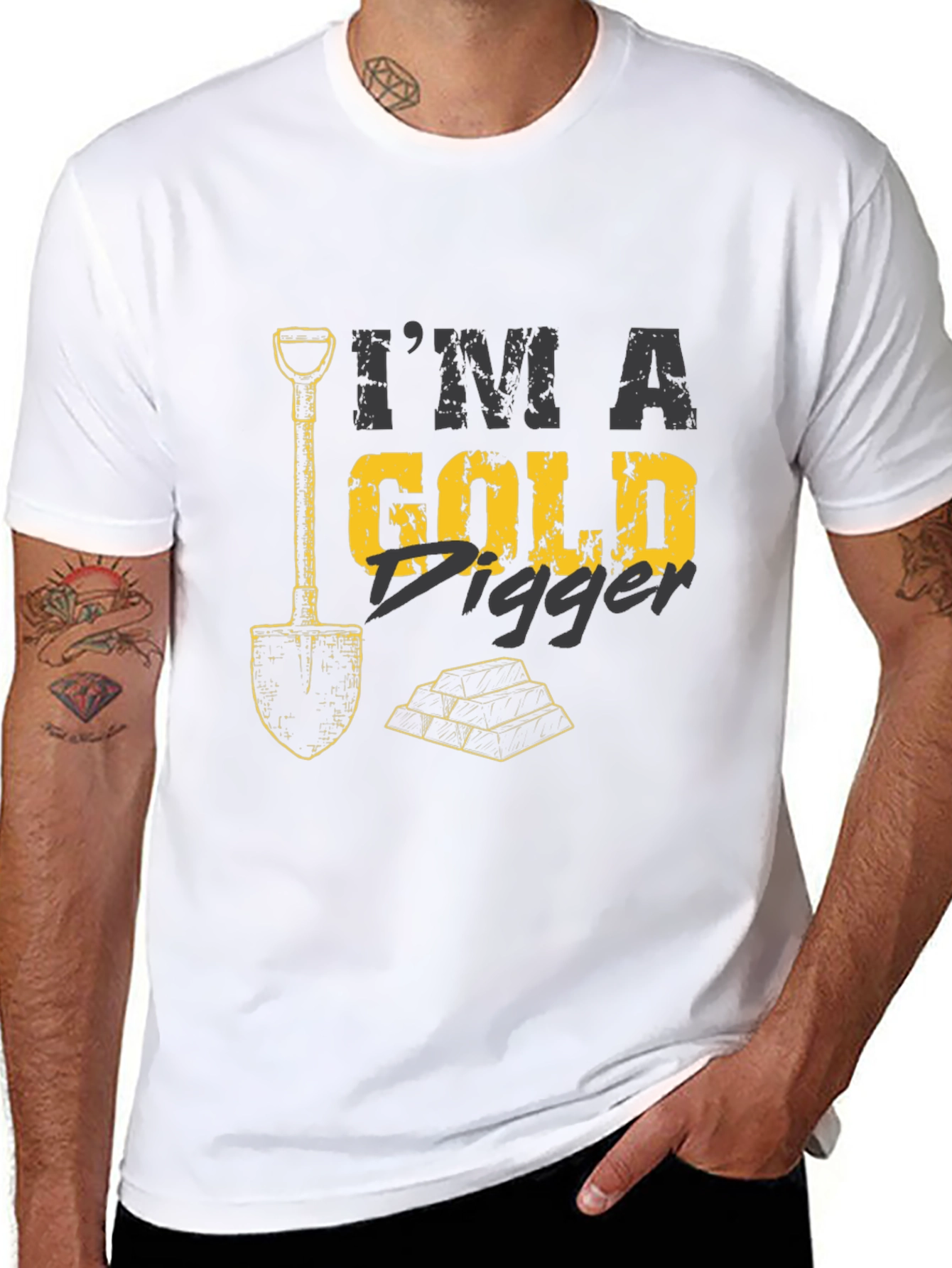 Im A Gold Digger Black T-Shirt