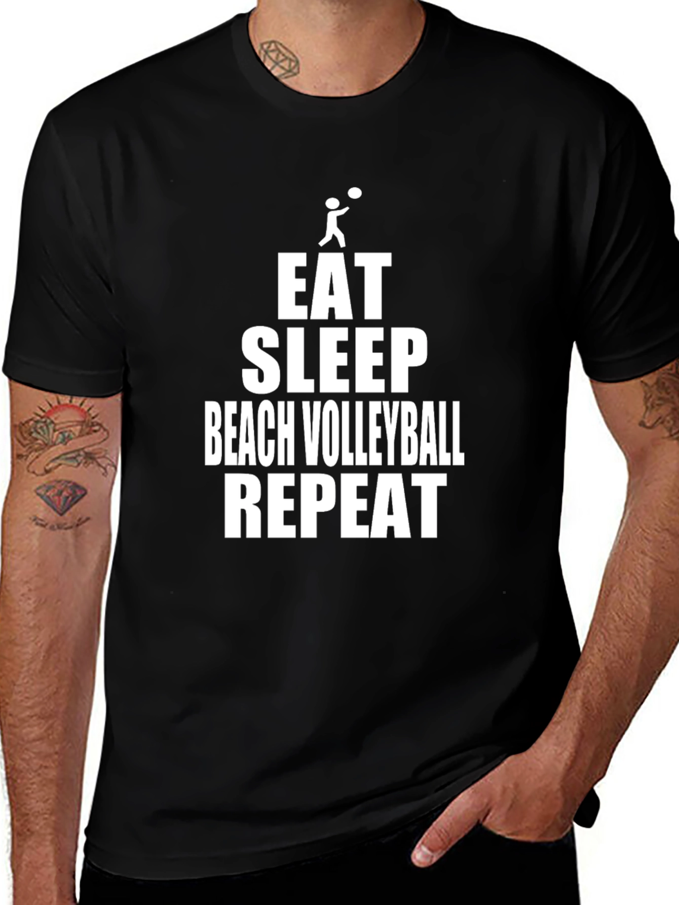 Eat Sleep Beach Volleyball Repeat T-Shirt