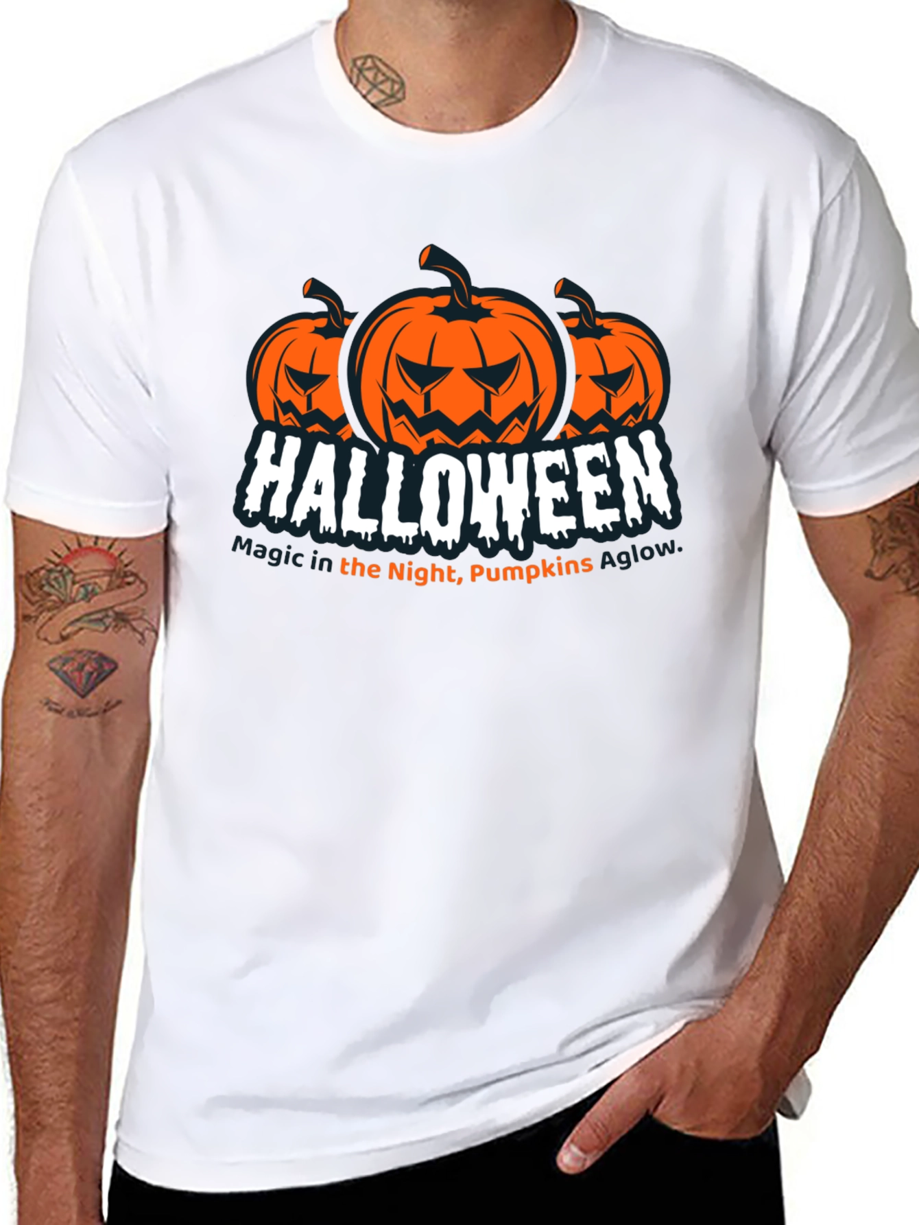 Halloween Pumpkin T-Shirt - Magic in the Night