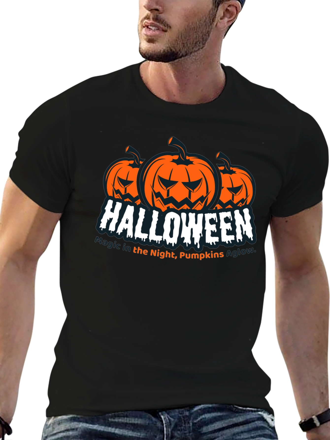 Halloween Pumpkin T-Shirt - Magic in the Night