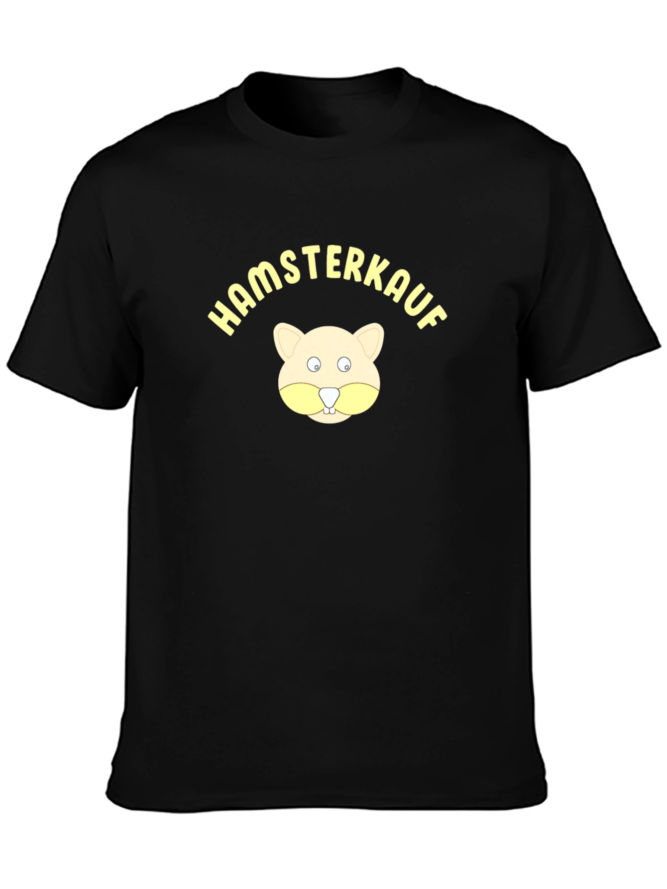 Hamsterkauf Graphic Tee - Black Cotton T-Shirt