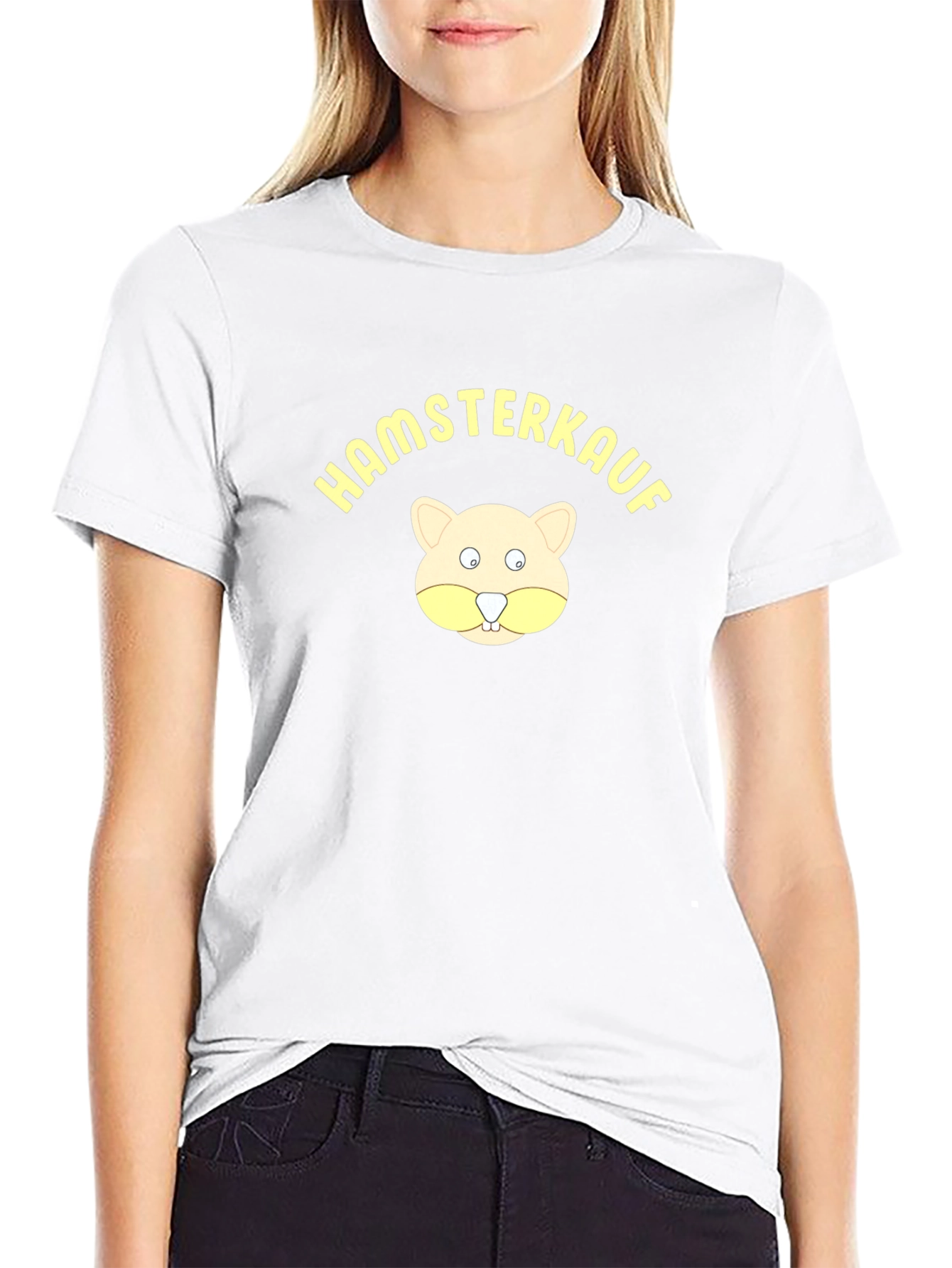 Hamsterkauf Graphic Tee - Black Cotton T-Shirt