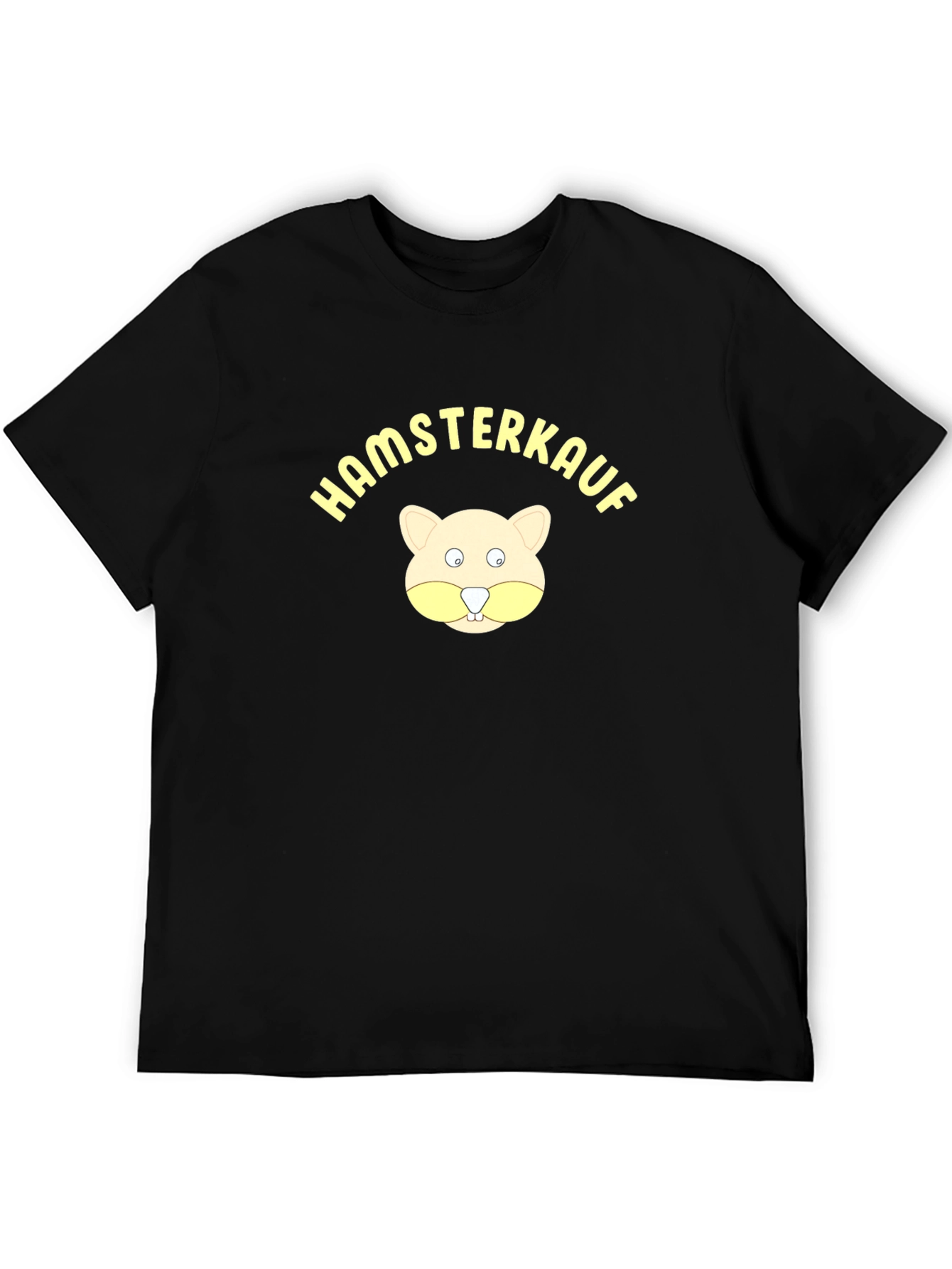 Hamsterkauf Graphic Tee - Black Cotton T-Shirt