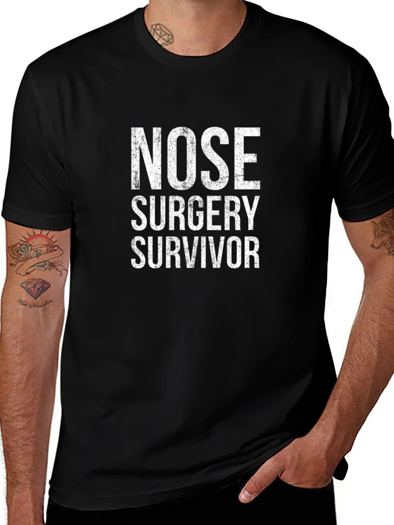 Nose Surgery Survivor T-Shirt Rhinoplasty Recovery Tee