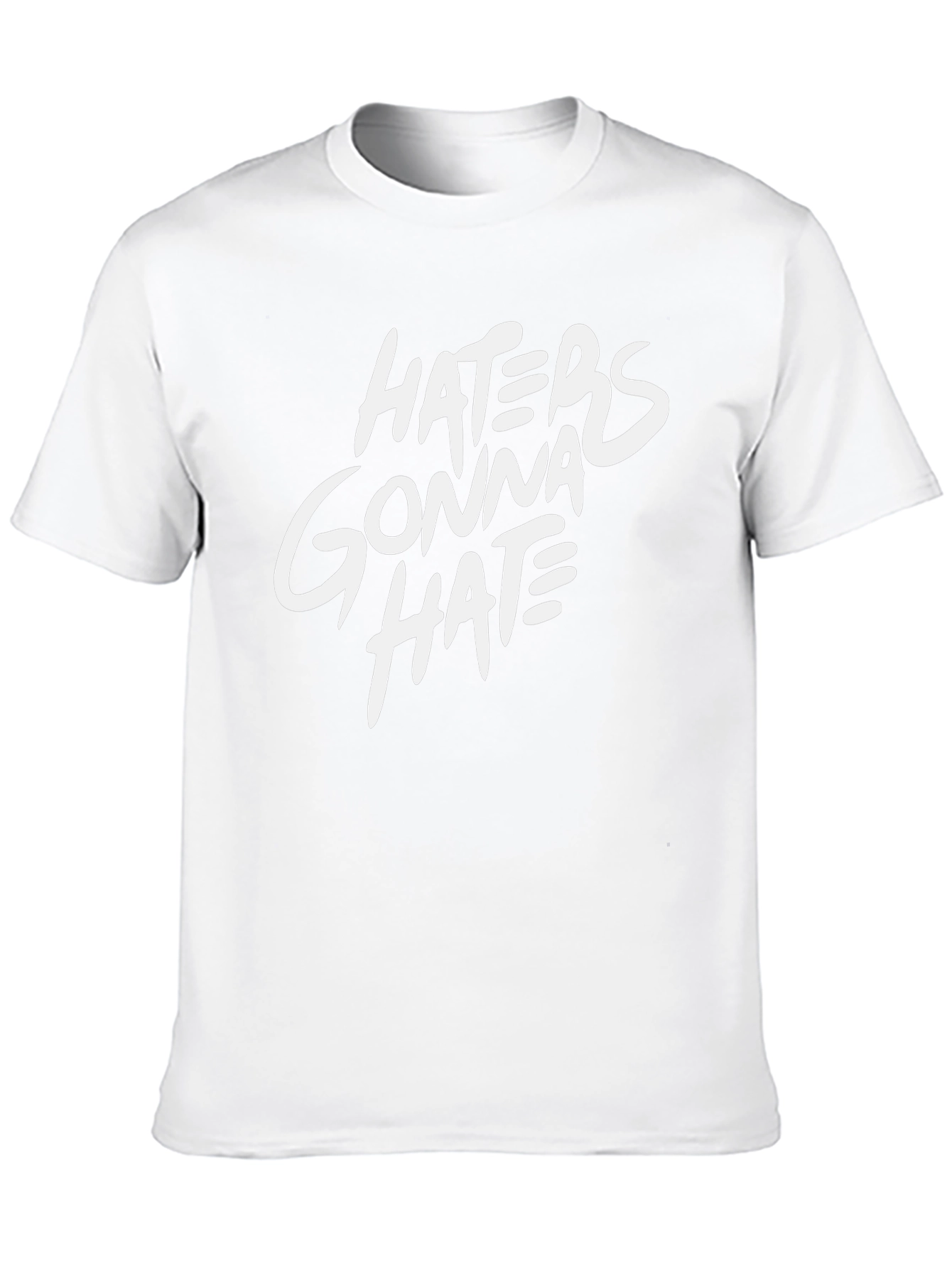 Haters Gonna Hate Black Graphic Tee Shirt