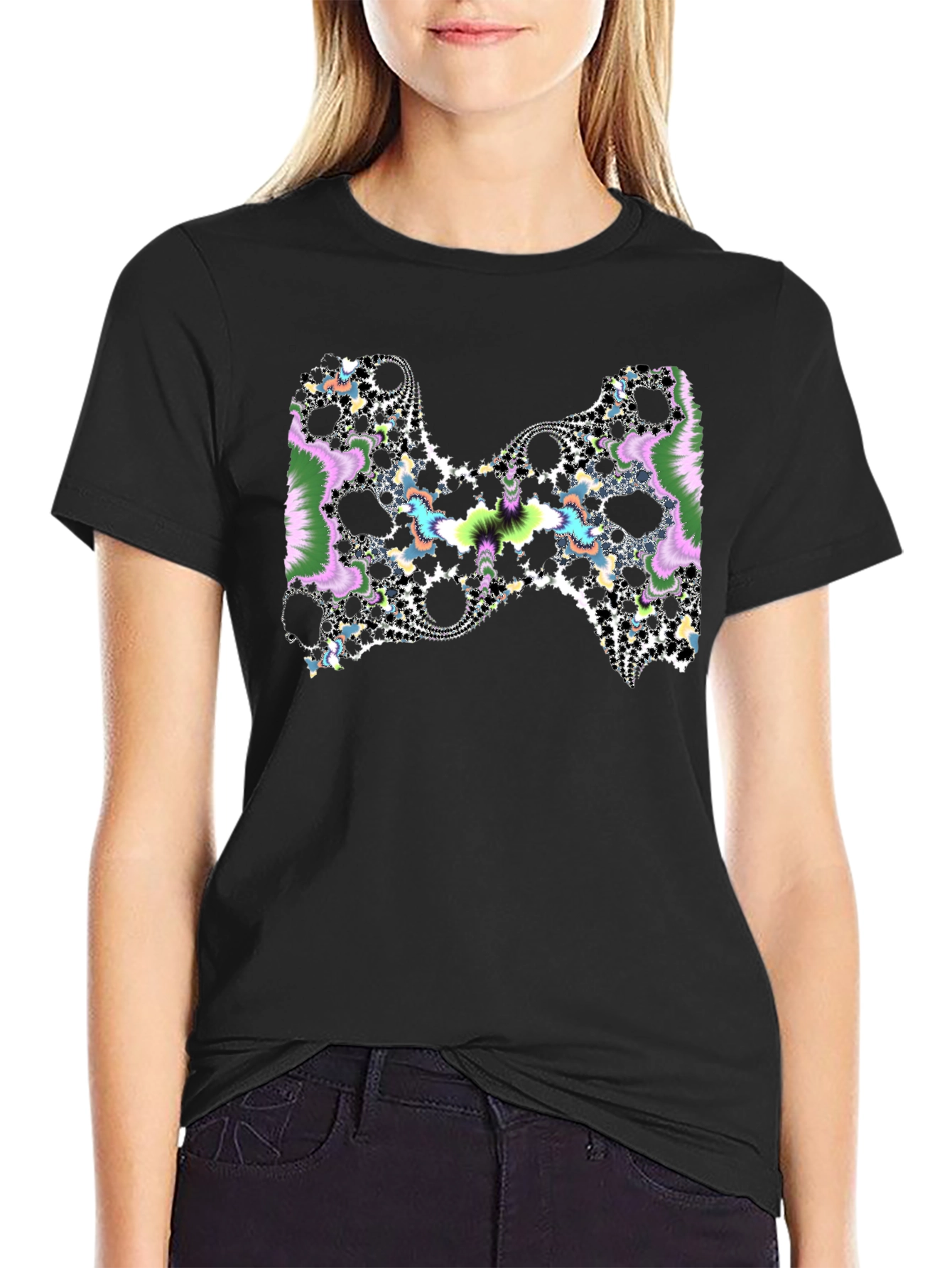 Fractal Design Tee - Black Casual Shirt