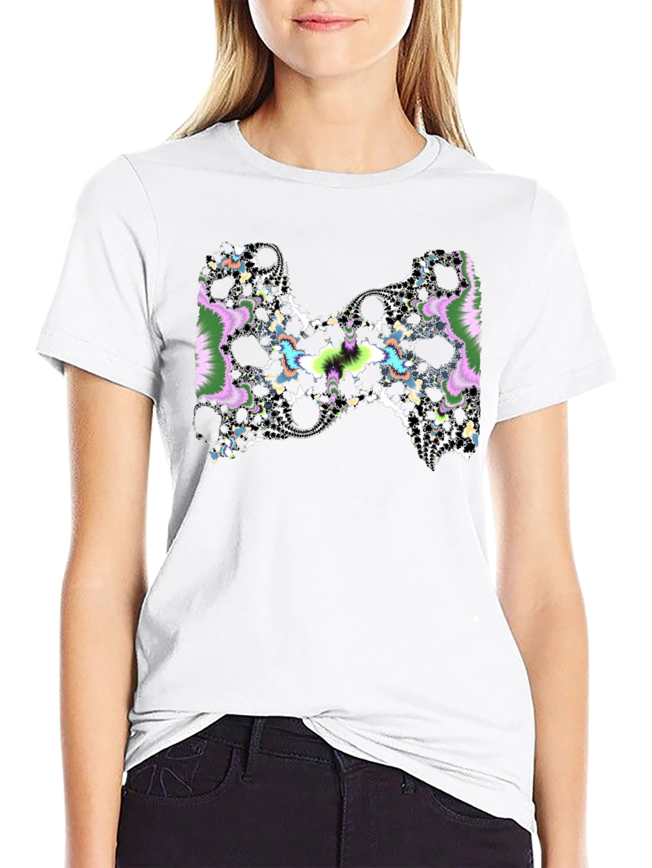 Fractal Design Tee - Black Casual Shirt