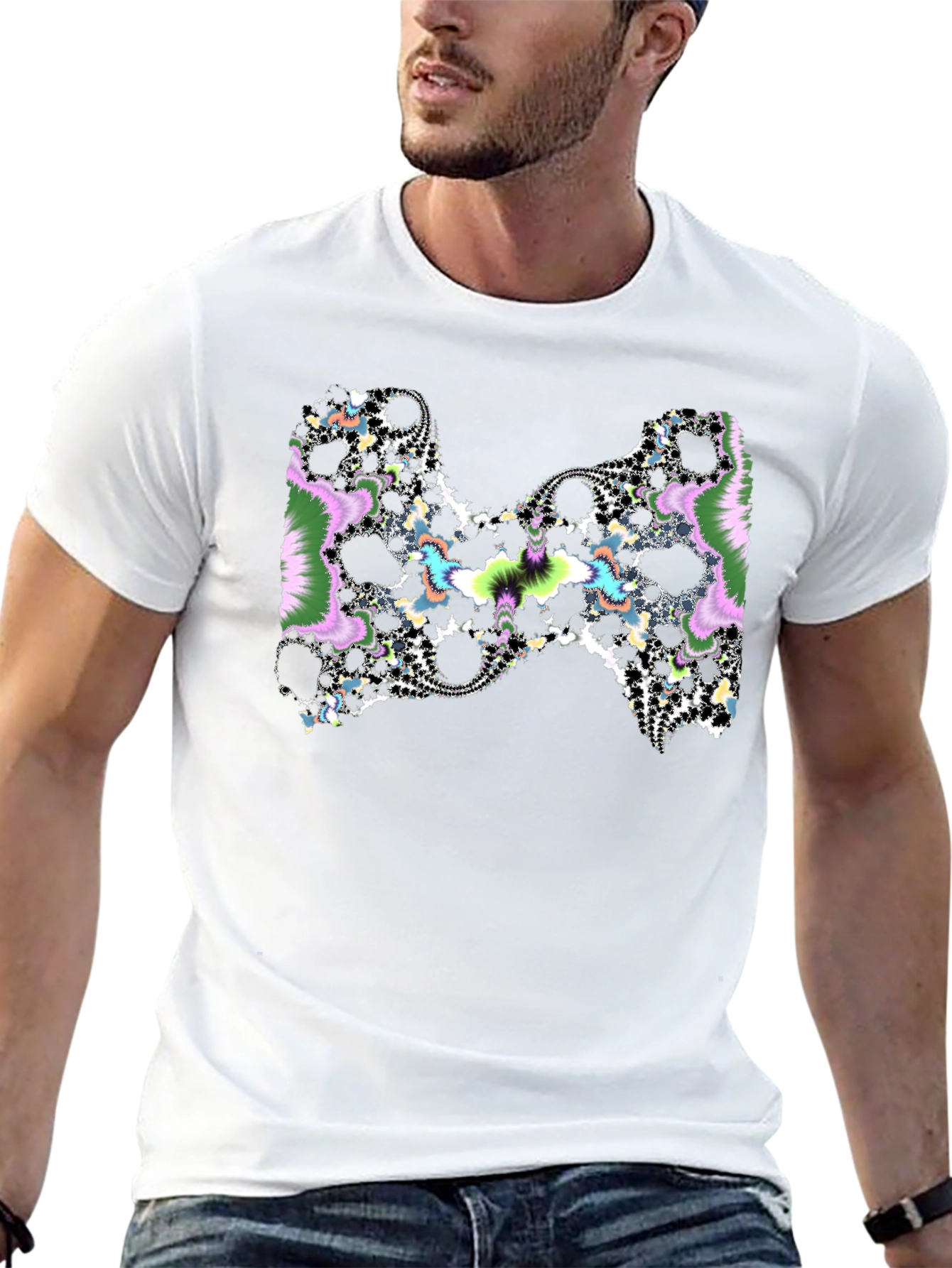 Fractal Design Tee - Black Casual Shirt