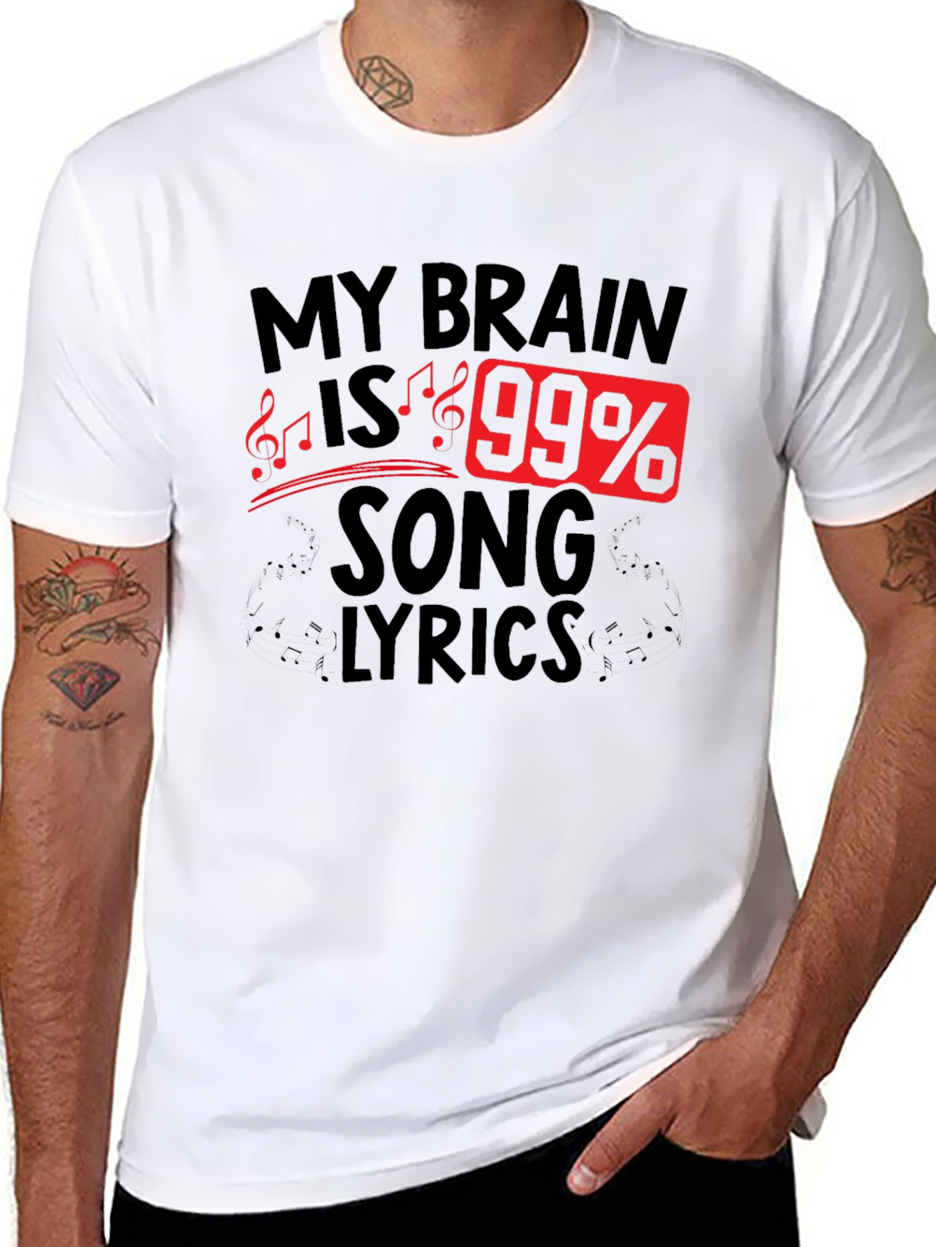 My Brain Is 99% Song Lyrics T-Shirt
