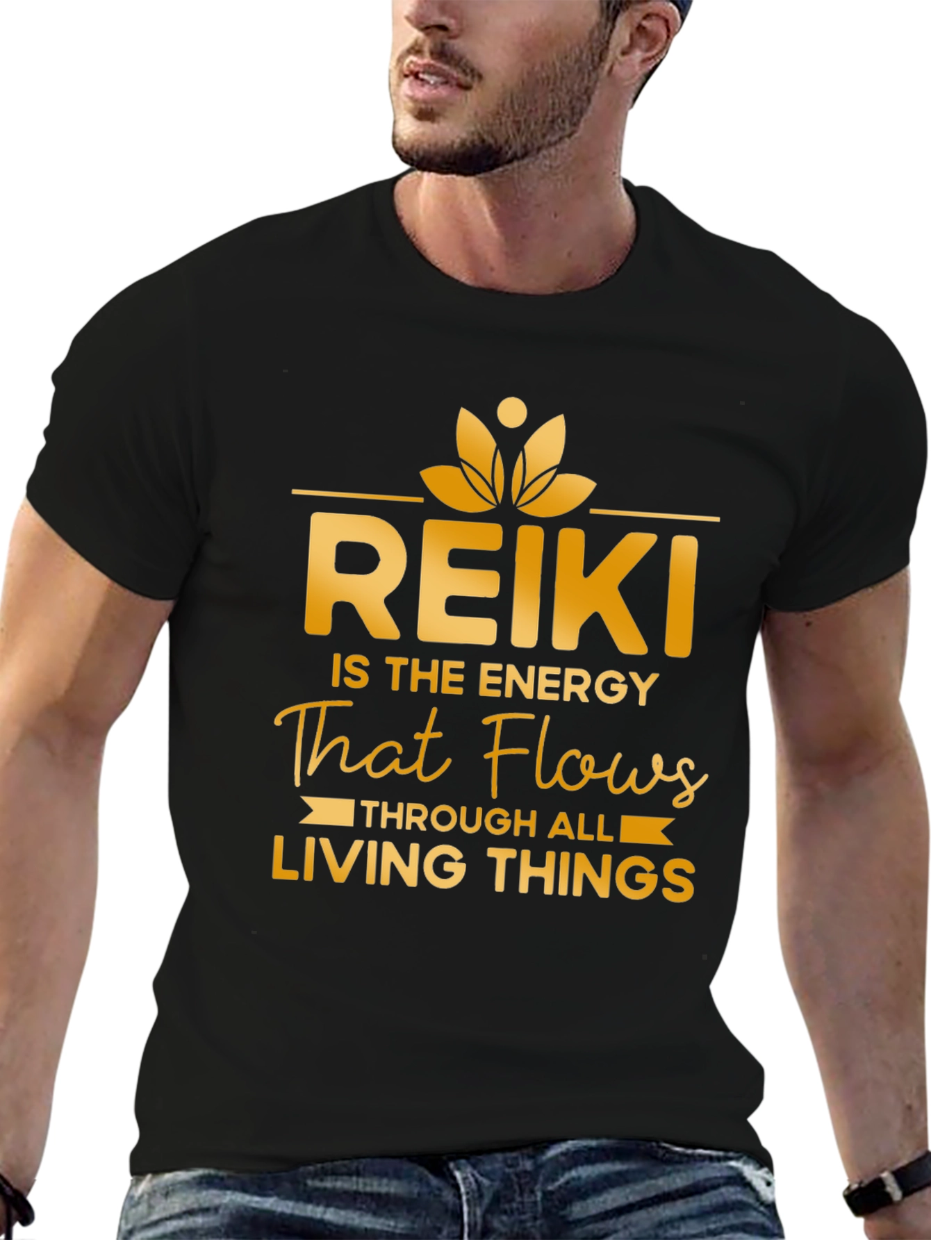 Reiki Energy Flow T-Shirt - Spiritual Zen Tee