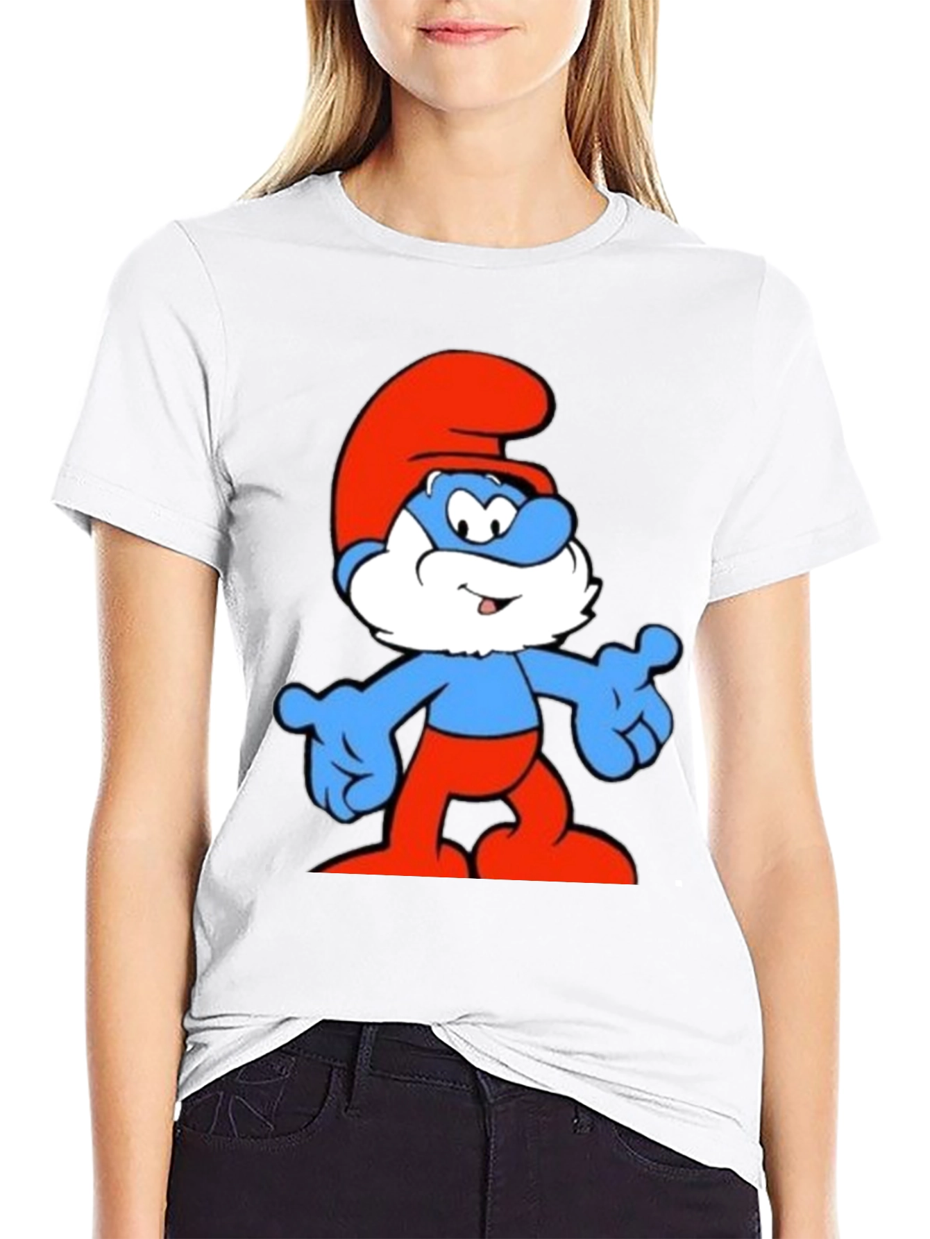 Papa Smurf Black T-Shirt