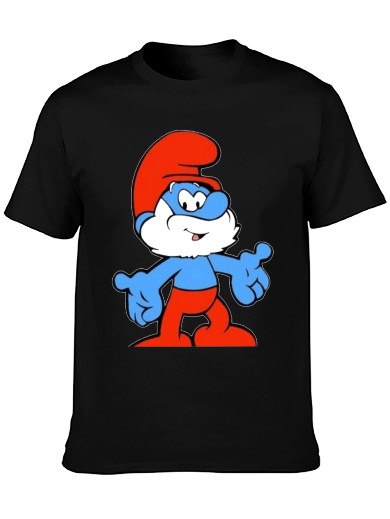 Papa Smurf Black T-Shirt